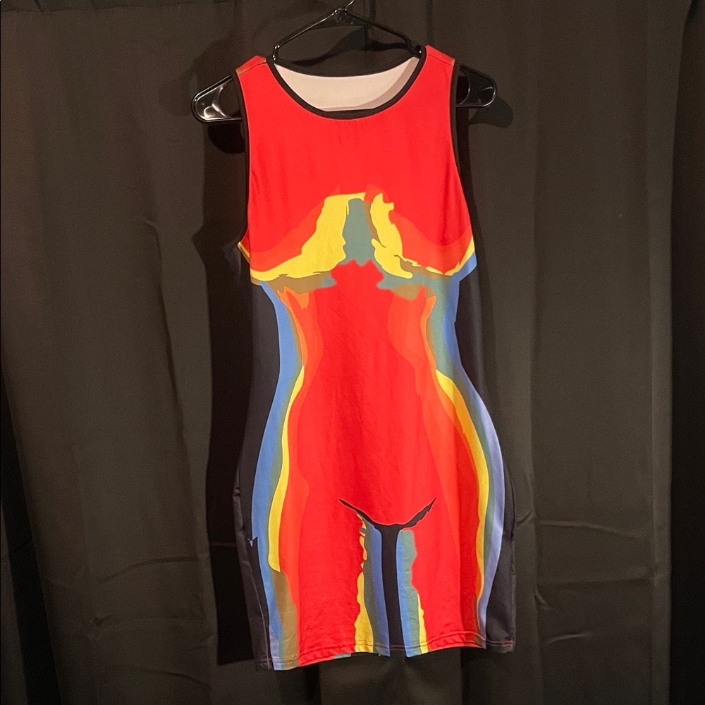 Vibrant Multicolor Bodycon Dress